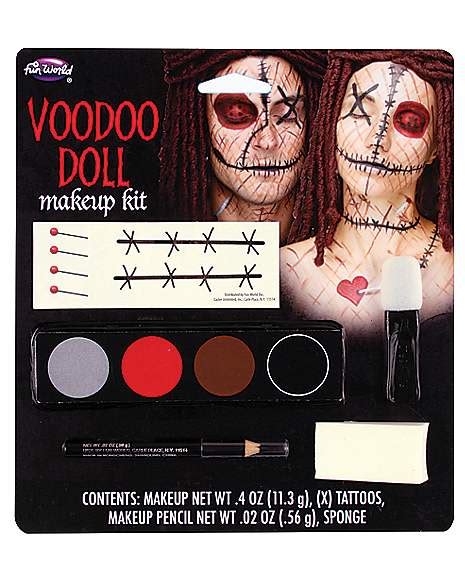 Vodoo doll makeup kit